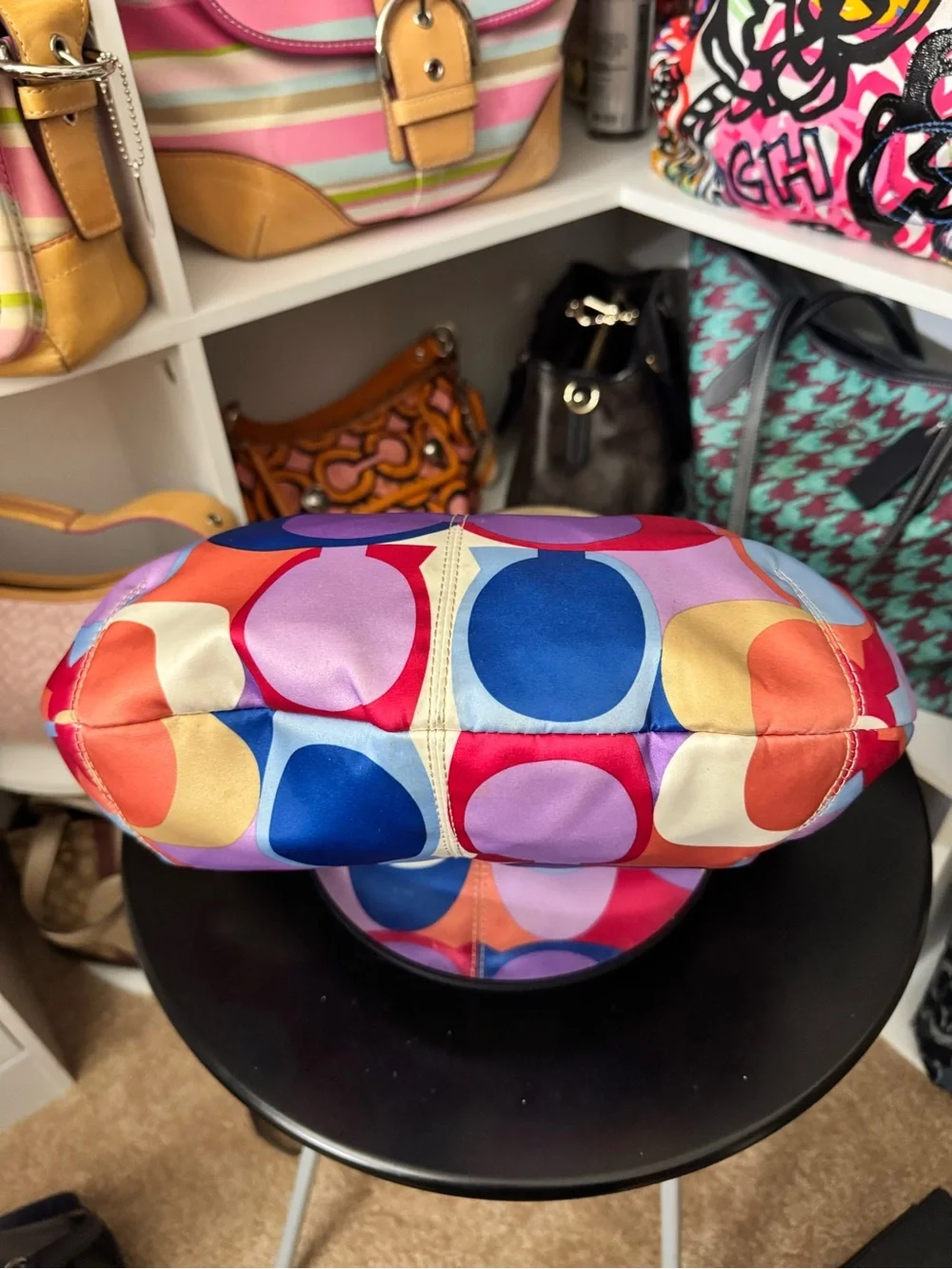 Coach SoHo Scarf Print Hobo Bag